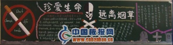 远离烟草黑板报图片4