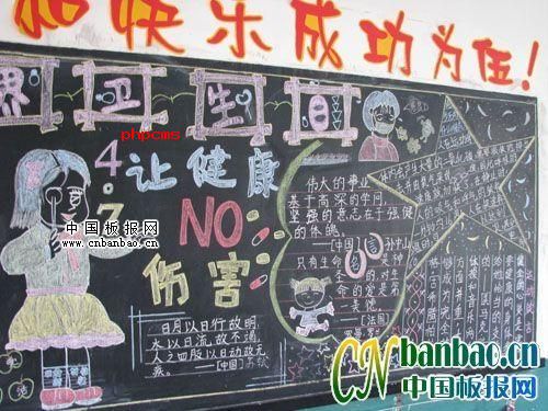 卫生日主题板报:让健康NO伤害