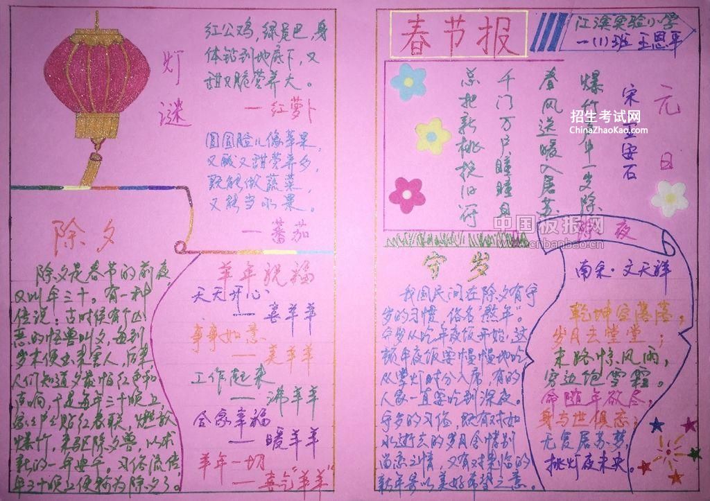 春节报版面设计图
