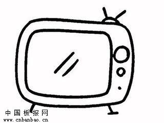 电视机简笔画